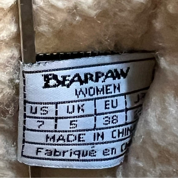 BearPaw Clara Boots Wonen’s 7 Tan Suede Wool Sheepskin Slip On Bear Paw - Picture 15 of 15